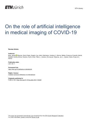论人工智能在 COVID-19 医学成像中的作用